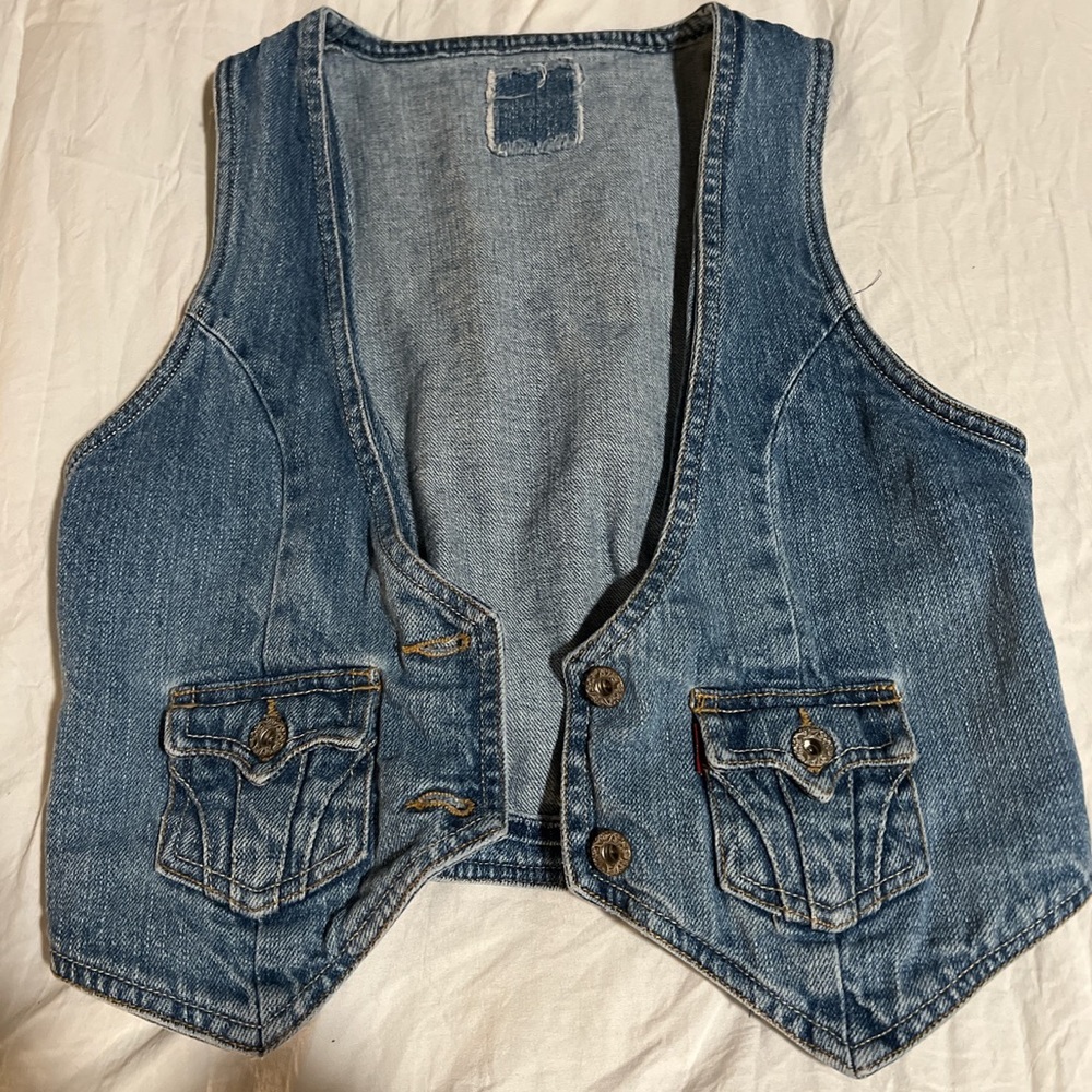 VINTAGE Denim Levi’s Vest size Small